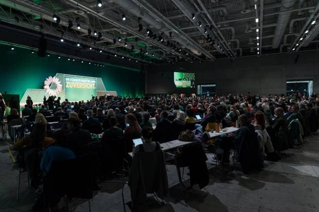 26.01.2025,Berlin,Bundesdelegiertenkonferenz Bündnis 90 Grüne im CityCube *** 26 01 2025,Berlin,Alliance 90 Greens federal delegates conference in the CityCube