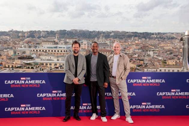 Entertainment Themen der Woche KW05 Entertainment Bilder des Tages Captain America: Brave New World film photocall, Rome, Italy 27 Jan 2025 Anthony Mackie, Lee Jury, Daniel Frigo during Captain America: Brave New World film photocall, Rome, Italy 27 Jan 2025, Credit:Cristiano Minichiello Avalon Italy, Rome  Copyright: xCristianoxMinichiellox xAvalonx 0958007622