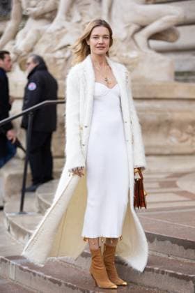 PFW - Schiaparelli Haute Couture - Arrivals NB Natalia Vodianova attends the Schiaparelli Haute Couture Spring-Summer 2025 show as part of Paris Fashion Week on January 27, 2025 in Paris, France. Photo by Nasser Berzane ABACAPRESS.COM Paris France  Copyright: xBerzanexNasser ABACAx