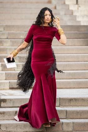 PFW - Schiaparelli Haute Couture - Arrivals NB Guest attends the Schiaparelli Haute Couture Spring-Summer 2025 show as part of Paris Fashion Week on January 27, 2025 in Paris, France. Photo by Nasser Berzane ABACAPRESS.COM Paris France  Copyright: xBerzanexNasser ABACAx