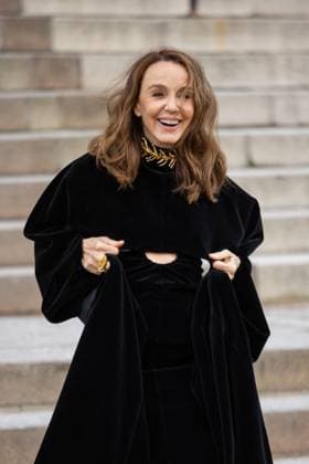 PFW - Schiaparelli Haute Couture - Arrivals NB Philippine Leroy-Beaulieu attends the Schiaparelli Haute Couture Spring-Summer 2025 show as part of Paris Fashion Week on January 27, 2025 in Paris, France. Photo by Nasser Berzane ABACAPRESS.COM Paris France  Copyright: xBerzanexNasser ABACAx