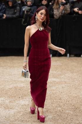 PFW - Schiaparelli Haute Couture - Arrivals NB Heart Evangelista attends the Schiaparelli Haute Couture Spring-Summer 2025 show as part of Paris Fashion Week on January 27, 2025 in Paris, France. Photo by Nasser Berzane ABACAPRESS.COM Paris France  Copyright: xBerzanexNasser ABACAx