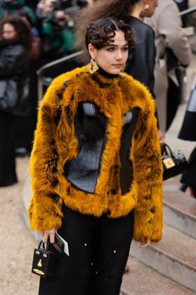PFW - Schiaparelli Haute Couture - Arrivals NB Araya A. Hargate attends the Schiaparelli Haute Couture Spring-Summer 2025 show as part of Paris Fashion Week on January 27, 2025 in Paris, France. Photo by Nasser Berzane ABACAPRESS.COM Paris France  Copyright: xBerzanexNasser ABACAx
