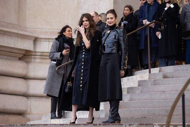PFW - Schiaparelli Haute Couture - Arrivals NB Lynda Carter and Jessica Altman attends the Schiaparelli Haute Couture Spring-Summer 2025 show as part of Paris Fashion Week on January 27, 2025 in Paris, France. Photo by Nasser Berzane ABACAPRESS.COM Paris France  Copyright: xBerzanexNasser ABACAx