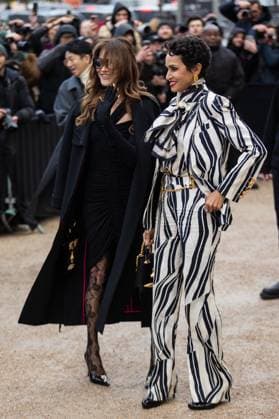 PFW - Schiaparelli Haute Couture - Arrivals NB Carla Bruni and Farida Khelfa attends the Schiaparelli Haute Couture Spring-Summer 2025 show as part of Paris Fashion Week on January 27, 2025 in Paris, France. Photo by Nasser Berzane ABACAPRESS.COM Paris France  Copyright: xBerzanexNasser ABACAx