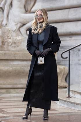 PFW - Schiaparelli Haute Couture - Arrivals NB Leonie Hanne attends the Schiaparelli Haute Couture Spring-Summer 2025 show as part of Paris Fashion Week on January 27, 2025 in Paris, France. Photo by Nasser Berzane ABACAPRESS.COM Paris France  Copyright: xBerzanexNasser ABACAx