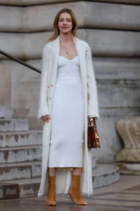 PFW - Celebs At Schiaparelli Natalia Vodianova arrive to Schiaparelli fashion show during the Haute Couture Fall Winter 2025 - 2026 Fashion Week on January 27, 2025 in Paris, France. Photo by Marco Piovanotto ABACAPRESS.COM Paris France  Copyright: xPiovanottoxMarco ABACAx
