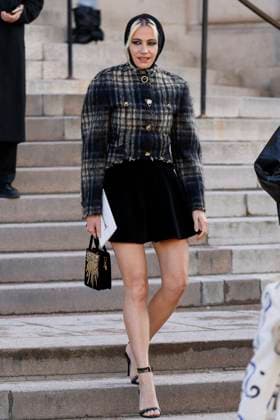 PFW - Celebs At Schiaparelli Pixie Lott arrives to Schiaparelli fashion show during the Haute Couture Fall Winter 2025 - 2026 Fashion Week on January 27, 2025 in Paris, France. Photo by Marco Piovanotto ABACAPRESS.COM Paris France  Copyright: xPiovanottoxMarco ABACAx
