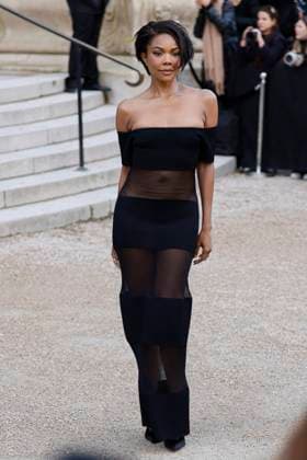 PFW - Celebs At Schiaparelli Gabrielle Union arrives to Schiaparelli fashion show during the Haute Couture Fall Winter 2025 - 2026 Fashion Week on January 27, 2025 in Paris, France. Photo by Marco Piovanotto ABACAPRESS.COM Paris France  Copyright: xPiovanottoxMarco ABACAx