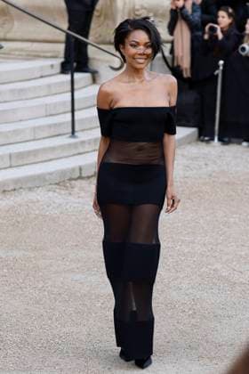 PFW - Celebs At Schiaparelli Gabrielle Union arrives to Schiaparelli fashion show during the Haute Couture Fall Winter 2025 - 2026 Fashion Week on January 27, 2025 in Paris, France. Photo by Marco Piovanotto ABACAPRESS.COM Paris France  Copyright: xPiovanottoxMarco ABACAx
