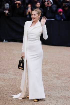 PFW - Celebs At Schiaparelli Kelly Rutherford arrives to Schiaparelli fashion show during the Haute Couture Fall Winter 2025 - 2026 Fashion Week on January 27, 2025 in Paris, France. Photo by Marco Piovanotto ABACAPRESS.COM Paris France  Copyright: xPiovanottoxMarco ABACAx