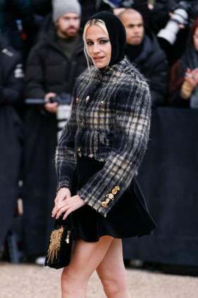 PFW - Celebs At Schiaparelli Pixie Lott arrives to Schiaparelli fashion show during the Haute Couture Fall Winter 2025 - 2026 Fashion Week on January 27, 2025 in Paris, France. Photo by Marco Piovanotto ABACAPRESS.COM Paris France  Copyright: xPiovanottoxMarco ABACAx