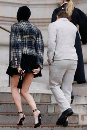 PFW - Celebs At Schiaparelli Pixie Lott arrives to Schiaparelli fashion show during the Haute Couture Fall Winter 2025 - 2026 Fashion Week on January 27, 2025 in Paris, France. Photo by Marco Piovanotto ABACAPRESS.COM Paris France  Copyright: xPiovanottoxMarco ABACAx