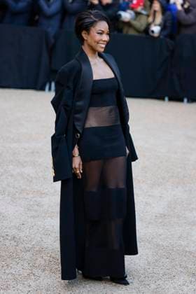 PFW - Celebs At Schiaparelli Gabrielle Union arrives to Schiaparelli fashion show during the Haute Couture Fall Winter 2025 - 2026 Fashion Week on January 27, 2025 in Paris, France. Photo by Marco Piovanotto ABACAPRESS.COM Paris France  Copyright: xPiovanottoxMarco ABACAx