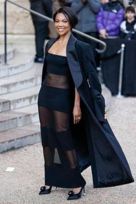 PFW - Celebs At Schiaparelli Gabrielle Union arrives to Schiaparelli fashion show during the Haute Couture Fall Winter 2025 - 2026 Fashion Week on January 27, 2025 in Paris, France. Photo by Marco Piovanotto ABACAPRESS.COM Paris France  Copyright: xPiovanottoxMarco ABACAx