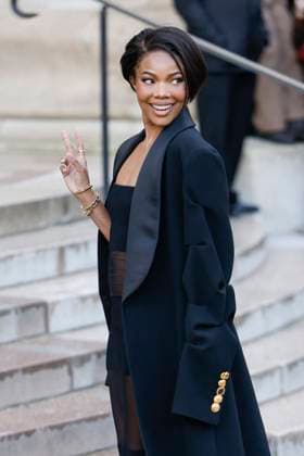 PFW - Celebs At Schiaparelli Gabrielle Union arrives to Schiaparelli fashion show during the Haute Couture Fall Winter 2025 - 2026 Fashion Week on January 27, 2025 in Paris, France. Photo by Marco Piovanotto ABACAPRESS.COM Paris France  Copyright: xPiovanottoxMarco ABACAx