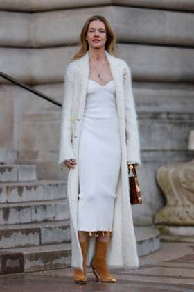 PFW - Celebs At Schiaparelli Natalia Vodianova arrive to Schiaparelli fashion show during the Haute Couture Fall Winter 2025 - 2026 Fashion Week on January 27, 2025 in Paris, France. Photo by Marco Piovanotto ABACAPRESS.COM Paris France  Copyright: xPiovanottoxMarco ABACAx
