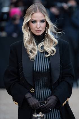 PFW Schiaparelli Arrivals Leonie Hanne attending the Schiaparelli Haute Couture Spring-Summer 2025 show as part of Paris Fashion Week in Paris, France on January 27, 2025. Photo by Aurore Marechal ABACAPRESS.COM Paris France  Copyright: xMarechalxAurore ABACAx