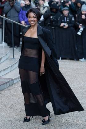 PFW Schiaparelli Arrivals Gabrielle Union attending the Schiaparelli Haute Couture Spring-Summer 2025 show as part of Paris Fashion Week in Paris, France on January 27, 2025. Photo by Aurore Marechal ABACAPRESS.COM Paris France  Copyright: xMarechalxAurore ABACAx