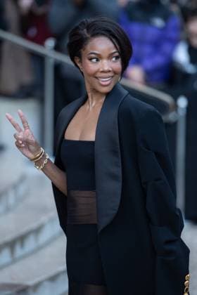 PFW Schiaparelli Arrivals Gabrielle Union attending the Schiaparelli Haute Couture Spring-Summer 2025 show as part of Paris Fashion Week in Paris, France on January 27, 2025. Photo by Aurore Marechal ABACAPRESS.COM Paris France  Copyright: xMarechalxAurore ABACAx
