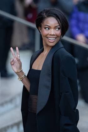 PFW Schiaparelli Arrivals Gabrielle Union attending the Schiaparelli Haute Couture Spring-Summer 2025 show as part of Paris Fashion Week in Paris, France on January 27, 2025. Photo by Aurore Marechal ABACAPRESS.COM Paris France  Copyright: xMarechalxAurore ABACAx