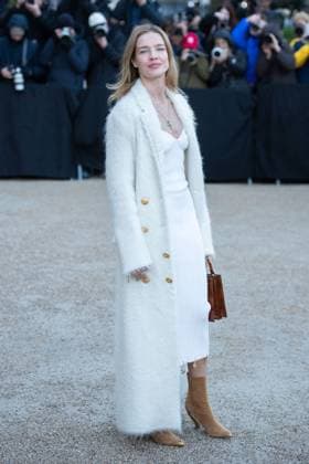 PFW Schiaparelli Arrivals Natalia Vodianova attending the Schiaparelli Haute Couture Spring-Summer 2025 show as part of Paris Fashion Week in Paris, France on January 27, 2025. Photo by Aurore Marechal ABACAPRESS.COM Paris France  Copyright: xMarechalxAurore ABACAx