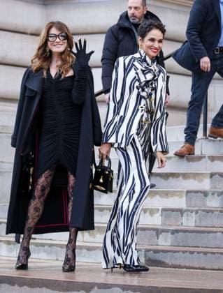 Arrivals at the Schiaparelli fashion show at the Petit Palais for the Spring Summer 2025 Haute Couture Collection during Paris Fashion Week PFW Carla Bruni Sarkozy and Farida Khelfa Arrivals and exits at the Schiaparelli fashion show at the Petit Palais for the Spring Summer 2025 Haute Couture Collection during Paris Fashion Week PFW , France, on January 27, 2025 Debis Guignebourg Bestimage Arrivals and exits at the Schiaparelli fashion show at the Petit Palais for the Spring Summer 2025 Haute Couture Collection during Paris Fashion Week PFW , France, on January 27, 2025 Debis Guignebourg Bestimage Paris France  Copyright: xDenisxGuignebourgx xBestimagexDenisxGuignebourgx xBestimagex