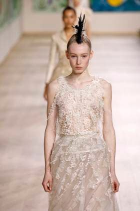 Paris Fashion Week, Christian Dior Modenschau Christian Dior Haute Couture - Spring Summer 2025 - Paris, January 2025 Christian Dior Haute Couture - Spring Summer 2025 - Paris, January 2025, Credit:Zeppelin Avalon  Copyright: xZeppelinx xAvalonx 0958073277