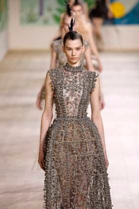Paris Fashion Week, Christian Dior Modenschau Christian Dior Haute Couture - Spring Summer 2025 - Paris, January 2025 Christian Dior Haute Couture - Spring Summer 2025 - Paris, January 2025, Credit:Zeppelin Avalon  Copyright: xZeppelinx xAvalonx 0958074810