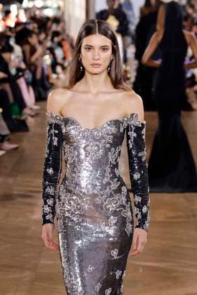 Paris Fashion Week, Georges Hobeika Modenschau George Hobeika Haute Couture spring summer 2025 Paris january 2005 George Hobeika Haute Couture spring summer 2025 Paris january 2005, Credit:Zeppelin Avalon  Copyright: xZeppelinx xAvalonx 0958128112