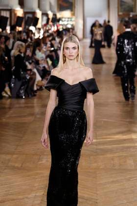 Paris Fashion Week, Georges Hobeika Modenschau George Hobeika Haute Couture spring summer 2025 Paris january 2005 George Hobeika Haute Couture spring summer 2025 Paris january 2005, Credit:Zeppelin Avalon  Copyright: xZeppelinx xAvalonx 0958128316