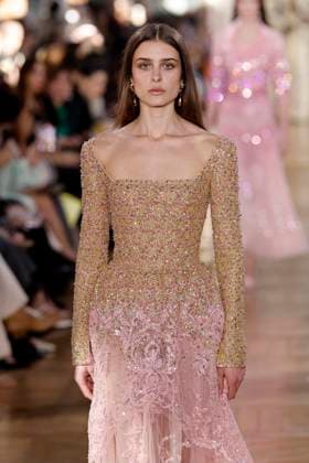 Paris Fashion Week, Georges Hobeika Modenschau George Hobeika Haute Couture spring summer 2025 Paris january 2005 George Hobeika Haute Couture spring summer 2025 Paris january 2005, Credit:Zeppelin Avalon  Copyright: xZeppelinx xAvalonx 0958128745