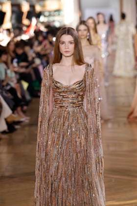 Paris Fashion Week, Georges Hobeika Modenschau George Hobeika Haute Couture spring summer 2025 Paris january 2005 George Hobeika Haute Couture spring summer 2025 Paris january 2005, Credit:Zeppelin Avalon  Copyright: xZeppelinx xAvalonx 0958128870
