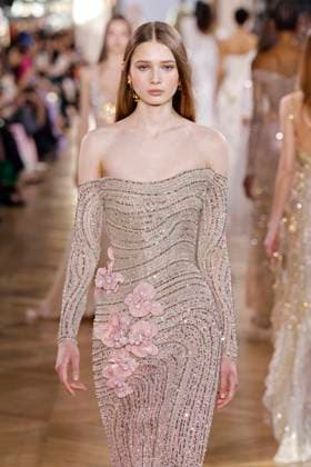 Paris Fashion Week, Georges Hobeika Modenschau George Hobeika Haute Couture spring summer 2025 Paris january 2005 George Hobeika Haute Couture spring summer 2025 Paris january 2005, Credit:Zeppelin Avalon  Copyright: xZeppelinx xAvalonx 0958129143