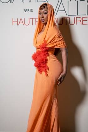Paris Fashion Week, Gäste der Giambattista Valli Modenschau Giambattista Valli - Arrivals Megan Thee Stallion attends the Giambattista Valli Haute Couture Spring-Summer 2025 show as part of Paris Fashion Week on January 27, 2025 in Paris, France. (, Credit:Lounis Tiar Avalon France, Paris, Place Vendome  Copyright: xLounisxTiarx xAvalonx 0958137899