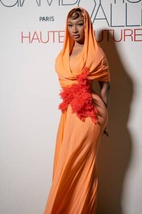 Paris Fashion Week, Gäste der Giambattista Valli Modenschau Giambattista Valli - Arrivals Megan Thee Stallion attends the Giambattista Valli Haute Couture Spring-Summer 2025 show as part of Paris Fashion Week on January 27, 2025 in Paris, France. (, Credit:Lounis Tiar Avalon France, Paris, Place Vendome  Copyright: xLounisxTiarx xAvalonx 0958138213