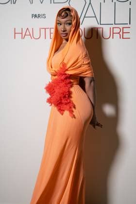 Giambattista Valli - Arrival Megan Thee Stallion attends the Giambattista Valli Haute Couture Spring-Summer 2025 show as part of Paris Fashion Week on January 27, 2025 in Paris, France. (, Credit:Lounis Tiar Avalon France, Paris, Place Vendome  Copyright: xLounisxTiarx xAvalonx 0958138435