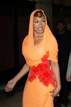 PFW - Giambattista Valli Haute Couture - Photocall NB Megan Thee Stallion attends the Giambattista Valli Haute Couture Spring-Summer 2025 show as part of Paris Fashion Week on January 27, 2025 in Paris, France. Photo by Nasser Berzane ABACAPRESS.COM Paris France  Copyright: xBerzanexNasser ABACAx