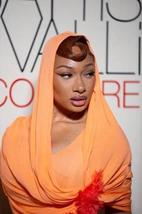 PFW - Giambattista Valli Haute Couture - Photocall NB Megan Thee Stallion attends the Giambattista Valli Haute Couture Spring-Summer 2025 show as part of Paris Fashion Week on January 27, 2025 in Paris, France. Photo by Nasser Berzane ABACAPRESS.COM Paris France  Copyright: xBerzanexNasser ABACAx