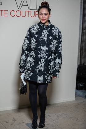 PFW - Giambattista Valli Haute Couture - Photocall NB Araya A. Hargate attends the Giambattista Valli Haute Couture Spring-Summer 2025 show as part of Paris Fashion Week on January 27, 2025 in Paris, France. Photo by Nasser Berzane ABACAPRESS.COM Paris France  Copyright: xBerzanexNasser ABACAx
