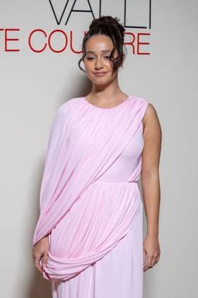 PFW - Giambattista Valli Haute Couture - Photocall NB Lena Mahfouf attends the Giambattista Valli Haute Couture Spring-Summer 2025 show as part of Paris Fashion Week on January 27, 2025 in Paris, France. Photo by Nasser Berzane ABACAPRESS.COM Paris France  Copyright: xBerzanexNasser ABACAx
