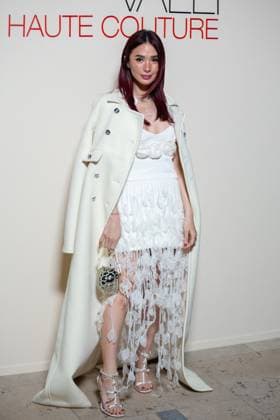 PFW - Giambattista Valli Haute Couture - Photocall NB Heart Evangelista attends the Giambattista Valli Haute Couture Spring-Summer 2025 show as part of Paris Fashion Week on January 27, 2025 in Paris, France. Photo by Nasser Berzane ABACAPRESS.COM Paris France  Copyright: xBerzanexNasser ABACAx