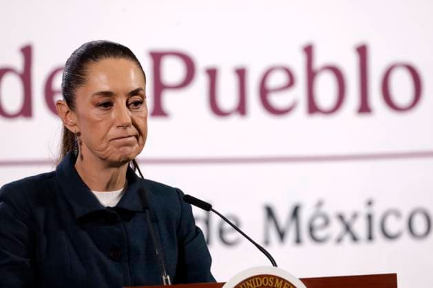 MexicoÃ¢â‚¬â ¢s President Claudia Sheinbaum Pardo speaking during a briefing conference at National Palace. on January 27, 2025 in Mexico City, Mexico. Mexico City Mexico - ZUMAe321 20250127_zia_e321_020 Copyright: xLuisxBarronx