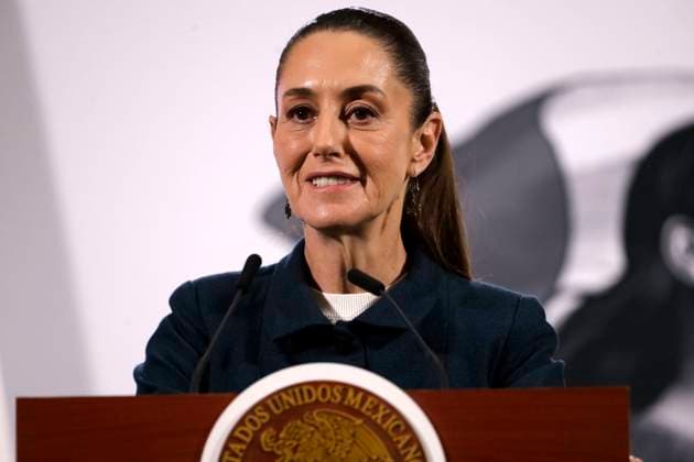 MexicoÃ¢â‚¬â ¢s President Claudia Sheinbaum Pardo speaking during a briefing conference at National Palace. on January 27, 2025 in Mexico City, Mexico. Mexico City Mexico - ZUMAe321 20250127_zia_e321_024 Copyright: xLuisxBarronx