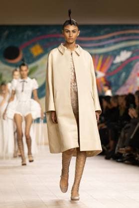 PFW - Christian Dior Runway A model walks the runway during the Christian Dior show during Paris Fashion Week Haute Couture Spring-Summer 2025 on January 27, 2025 in Paris, France. Photo by ABACAPRESS.COM Paris France  Copyright: xABACAx