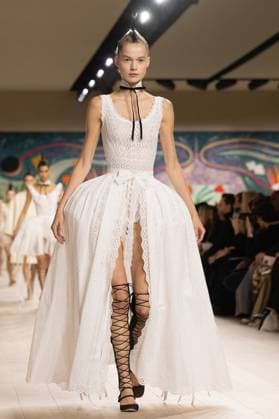 PFW - Christian Dior Runway A model walks the runway during the Christian Dior show during Paris Fashion Week Haute Couture Spring-Summer 2025 on January 27, 2025 in Paris, France. Photo by ABACAPRESS.COM Paris France  Copyright: xABACAx