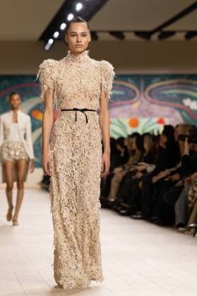 PFW - Christian Dior Runway A model walks the runway during the Christian Dior show during Paris Fashion Week Haute Couture Spring-Summer 2025 on January 27, 2025 in Paris, France. Photo by ABACAPRESS.COM Paris France  Copyright: xABACAx