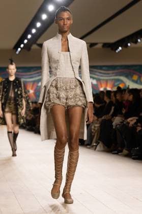PFW - Christian Dior Runway A model walks the runway during the Christian Dior show during Paris Fashion Week Haute Couture Spring-Summer 2025 on January 27, 2025 in Paris, France. Photo by ABACAPRESS.COM Paris France  Copyright: xABACAx