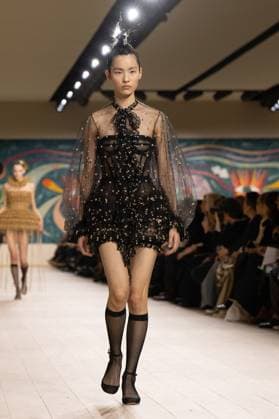 PFW - Christian Dior Runway A model walks the runway during the Christian Dior show during Paris Fashion Week Haute Couture Spring-Summer 2025 on January 27, 2025 in Paris, France. Photo by ABACAPRESS.COM Paris France  Copyright: xABACAx