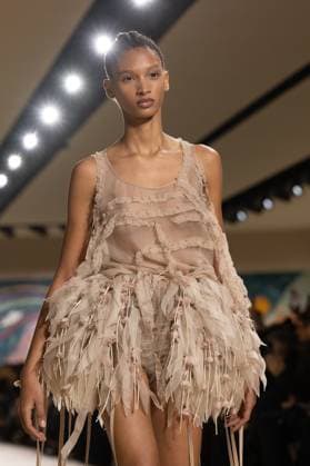 PFW - Christian Dior Runway A model walks the runway during the Christian Dior show during Paris Fashion Week Haute Couture Spring-Summer 2025 on January 27, 2025 in Paris, France. Photo by ABACAPRESS.COM Paris France  Copyright: xABACAx